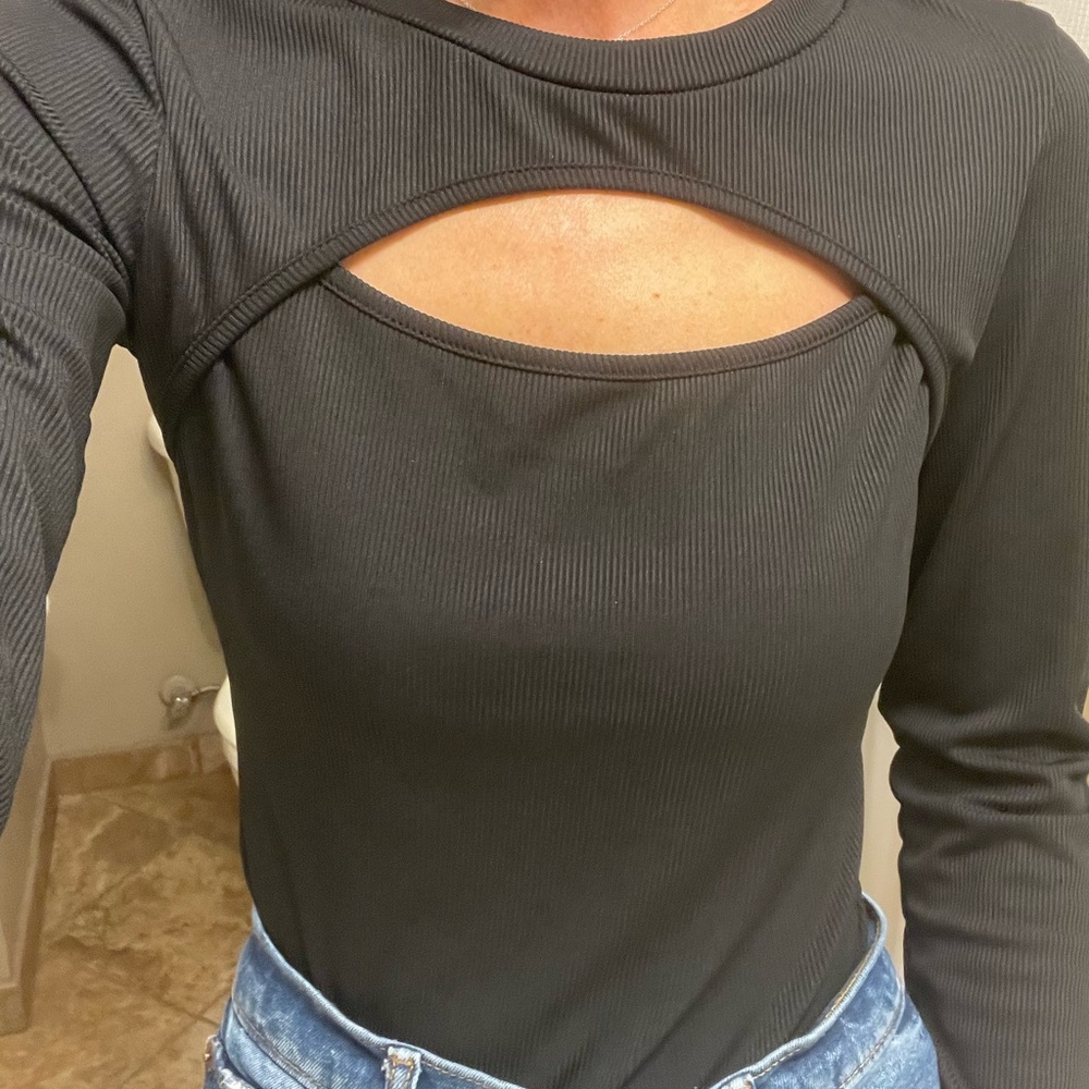 Black Long Sleeve Top